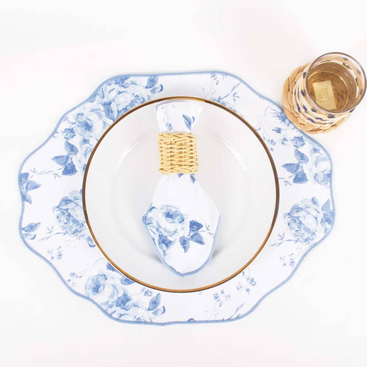 8 Oak Lane - Vente Sous-verre - Ensemble de dessous de verre tissé naturel3