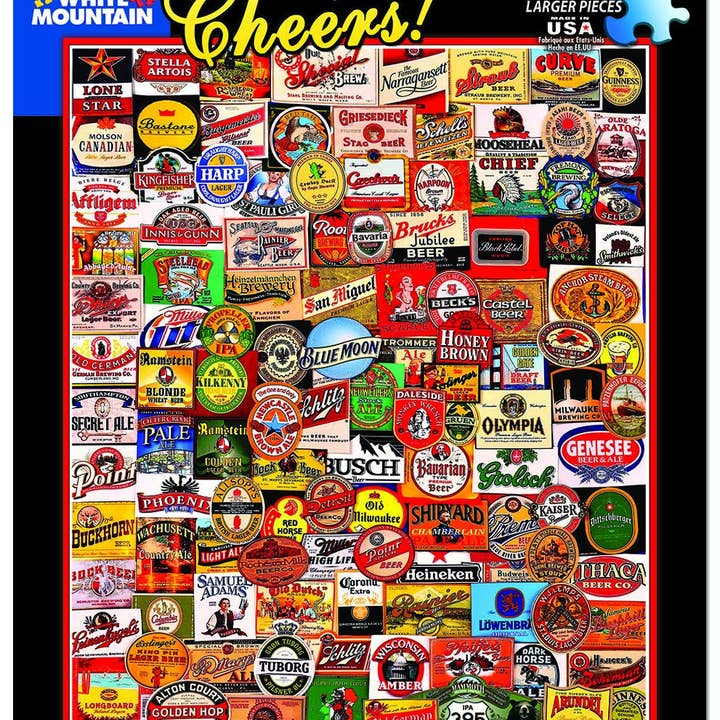 White Mountain Puzzles - Wholesale Puzzle - Adult - Cheers! (861pz) - 1000 Piece Jigsaw Puzzle
