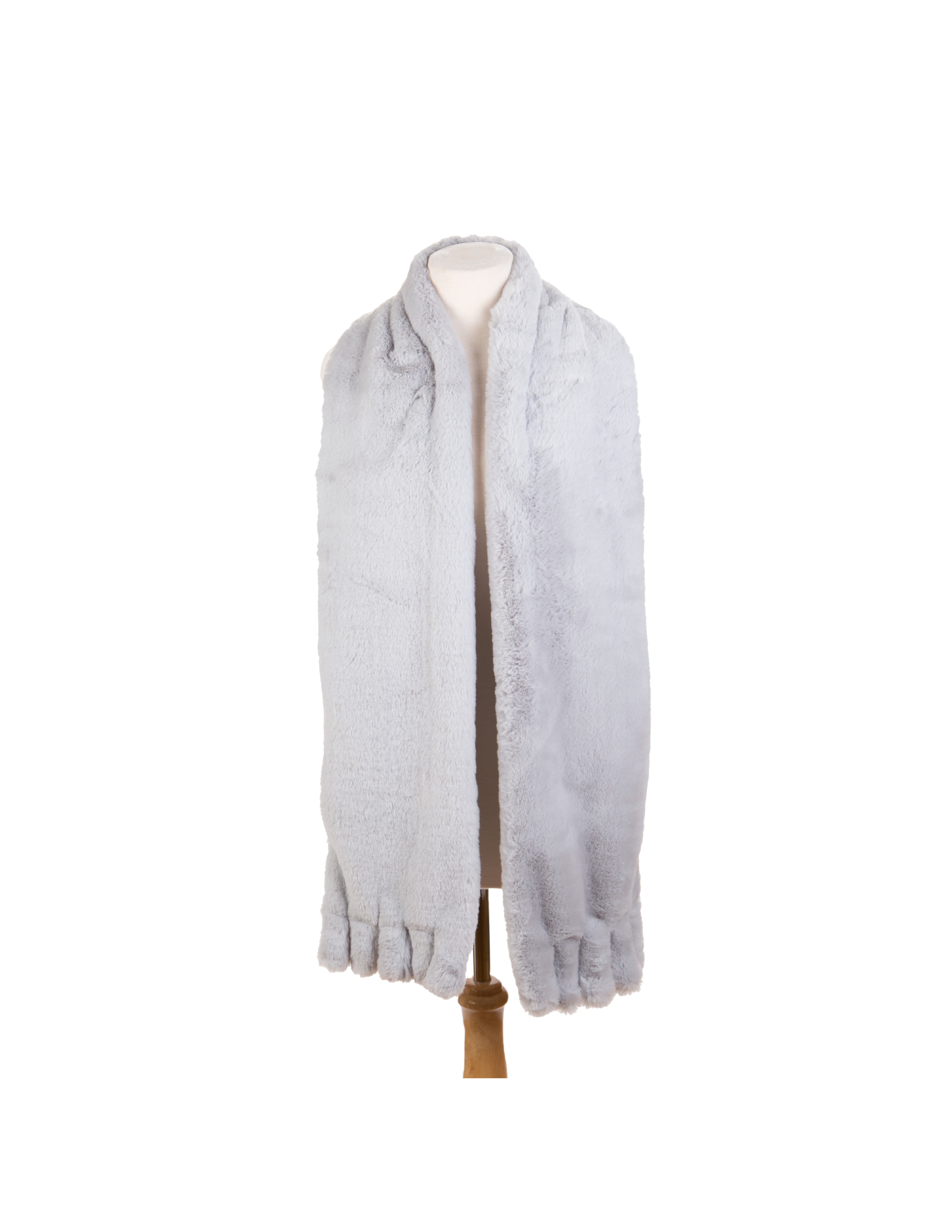 Kaleidoscope Accessories - Wholesale Scarf - Women's - Scarf Faux Fur Pocket with Fringe, 6 Assorted5