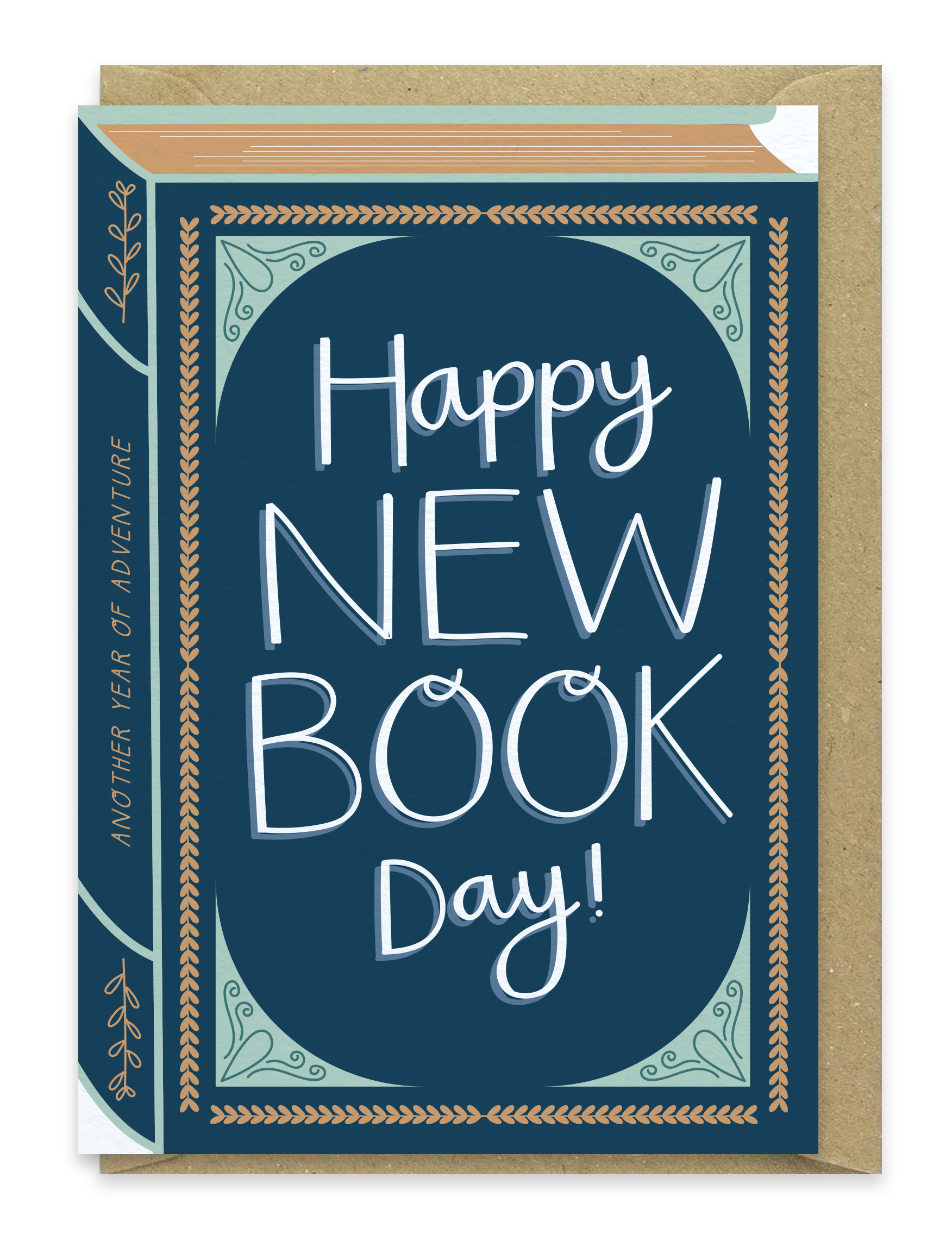 Two For Joy Illustration - Wholesale Birthday Card - Happy New Book Day – Luxury Book Birthday Greeting Card2