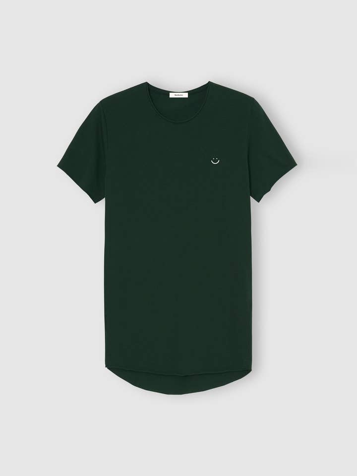 Original Raw T-Shirt Forest Green Smiley for wholesale on Faire