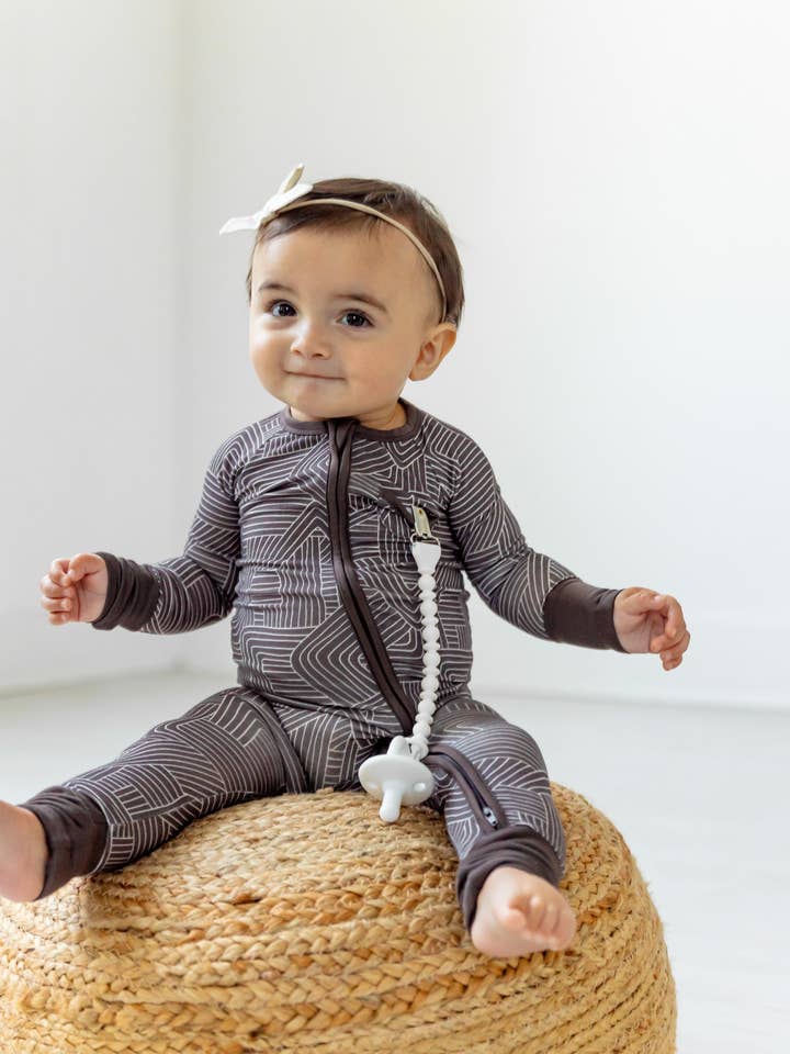 Maze Zip Romper for wholesale by PB & Grape