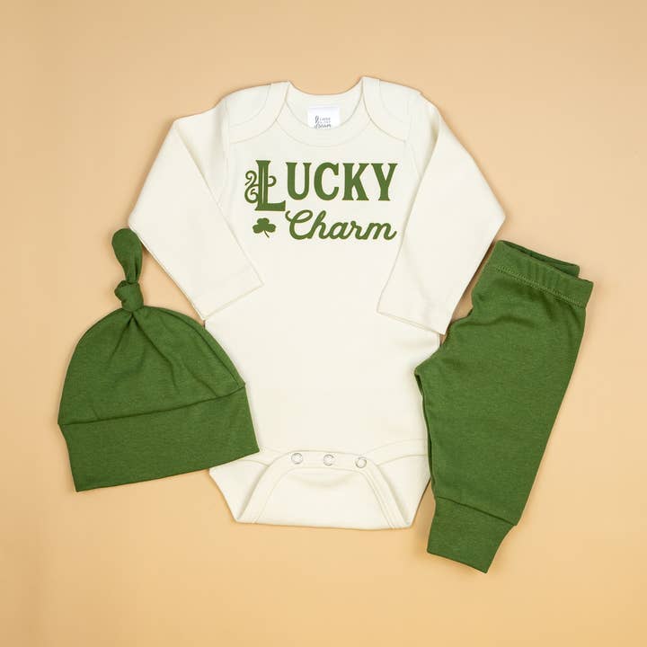 Lucky Charm | Baby St. Patrick's Day Outfit for wholesale by Cuddle Sleep Dream
