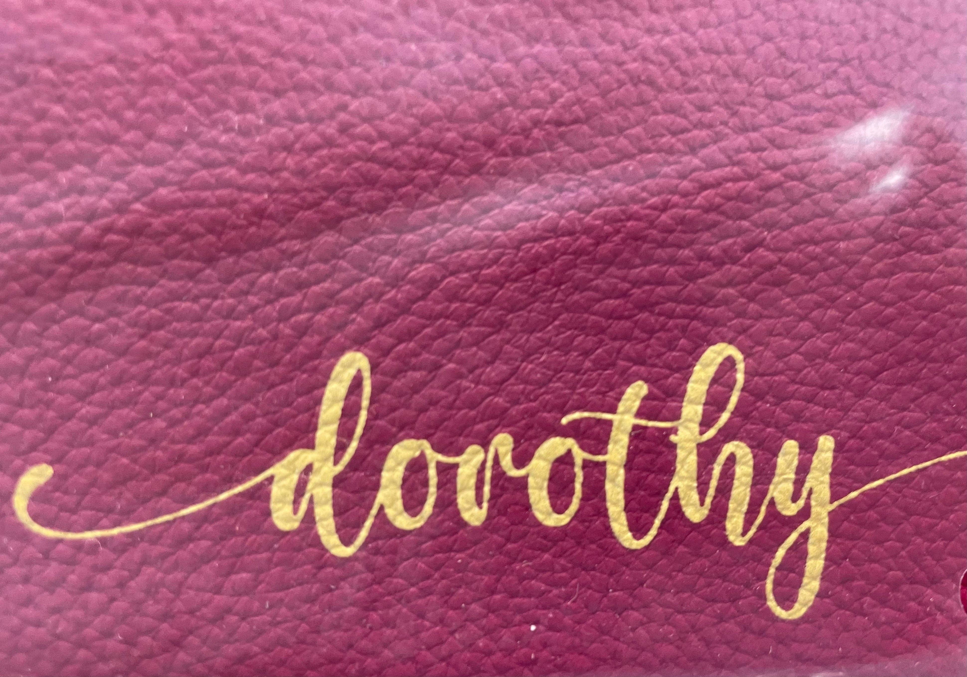 The Classy Cloth WS - Wholesale Make-up/cosmetic bag - Pebble Leather Cosmetic Bag - Monogrammed18