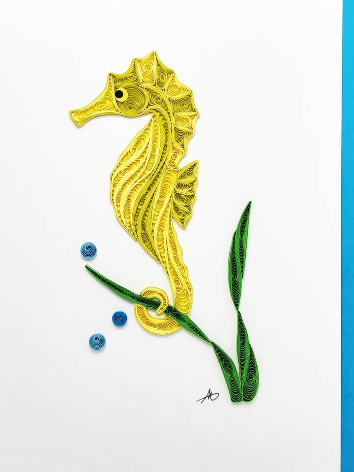 #252 Caballito de Mar para venta al por mayor de Iconic Quilling