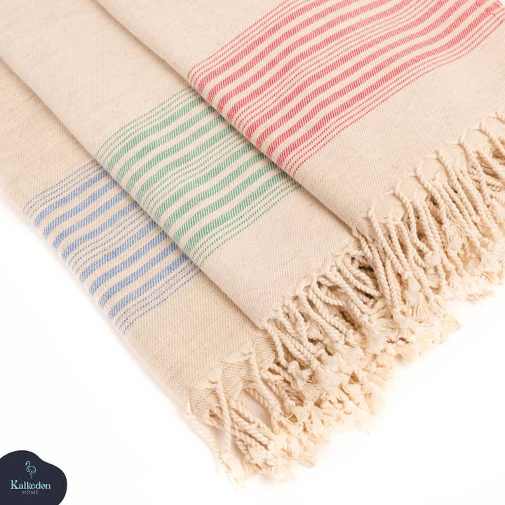 Kalkedon Towels - Wholesale Beach Towel - SALE! Linen Towel | Handwoven Towel | Luxury Spa Towel