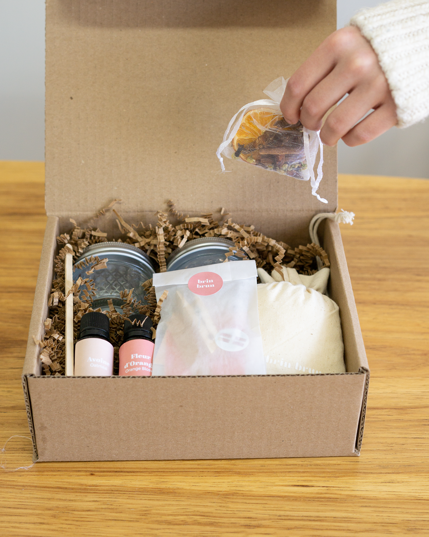 brin brun - Wholesale DIY Craft Kit - Ensemble de fabrication de bougies de saison2