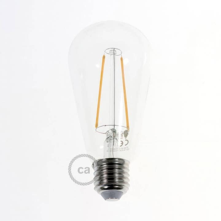 Ampoule LED Transparente Edison ST64 filament Long 4,5W 470Lm E27 pour la vente par LIGHTINUP S.R.L.