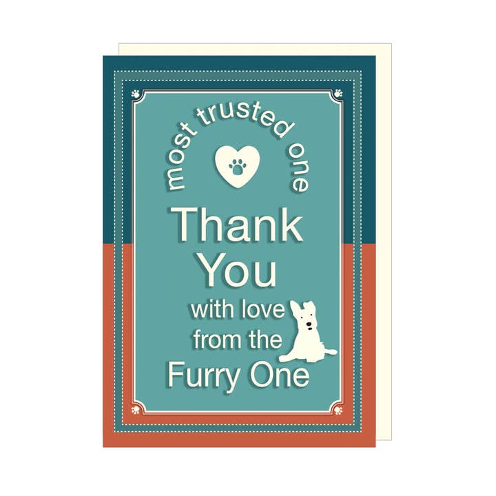 Tarjetas del perro | Tarjeta de agradecimiento para venta al por mayor de The Little Dog Laughed