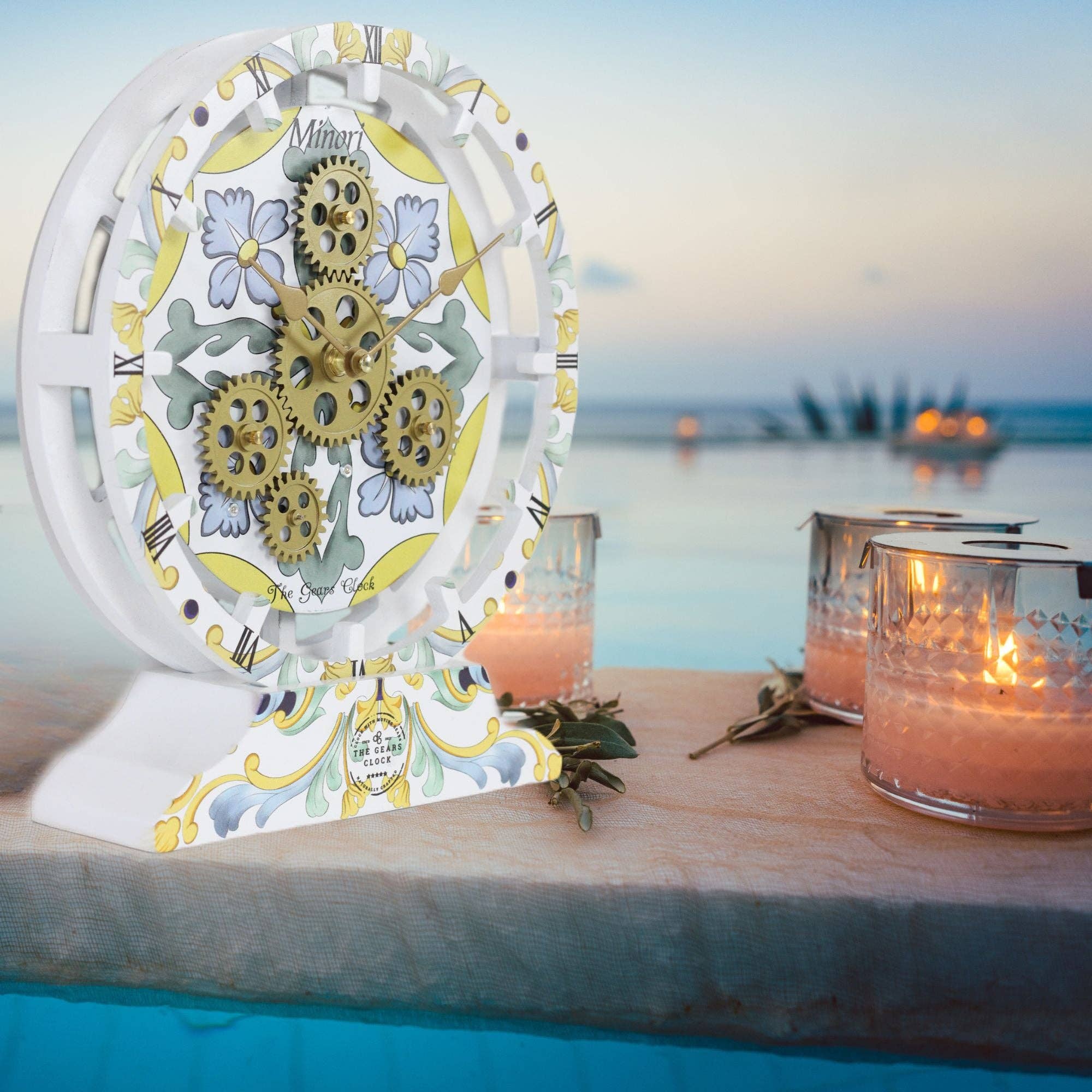 The Gears Clock - Vendita all'ingrosso Orologi da tavolo - OROLOGIO DA TAVOLO DA PARETE ITALY LINE 10 POLLICI MINORI9