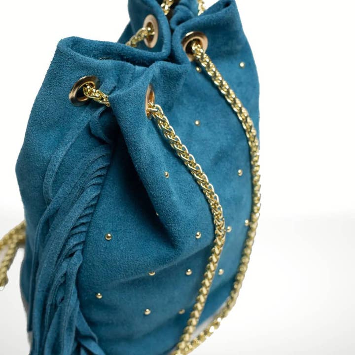 ITALIAN'S LEATHER - Wholesale Shoulder bag – women's - Flora ² Suede leather shoulder bag10