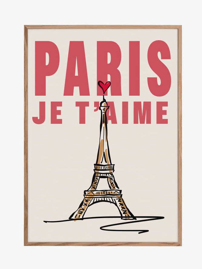 Paris, ich liebe dich - Paris Stadtposter für den Großhandel von Pictufy Wholesale