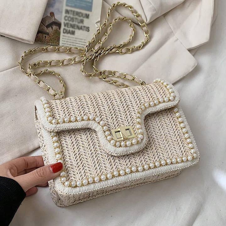 VIVAGLOWâ„¢ | PEARL BOHO HANDBAG for wholesale by Ashlen