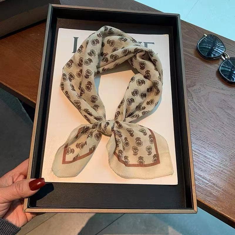 MKS America - Wholesale Bandana - Women's - Bohemia Tropical Floral botanical square scarf bandana6