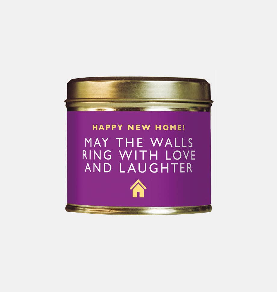 Shearer Candles - Vente Bougies de voyage - Grande bougie parfumée en boîte : Joyeuse nouvelle maison0