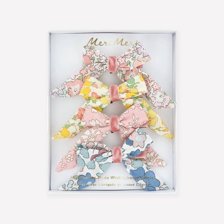 Pinces à cheveux nœud motif floral pour la vente par Meri Meri