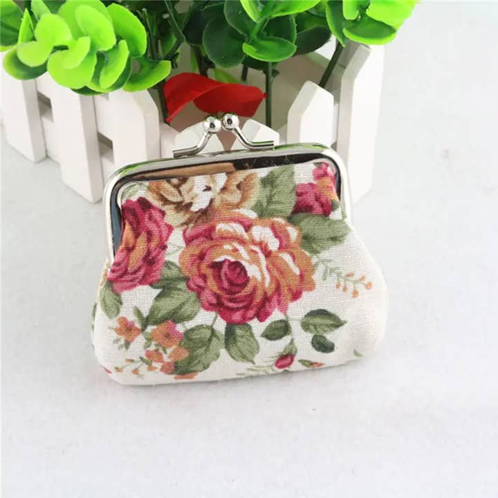Magnifique Hearts - Wholesale Coin Purse - Women's - Floral Coin Purse, Cute Small Storage Purse Coins trinkets