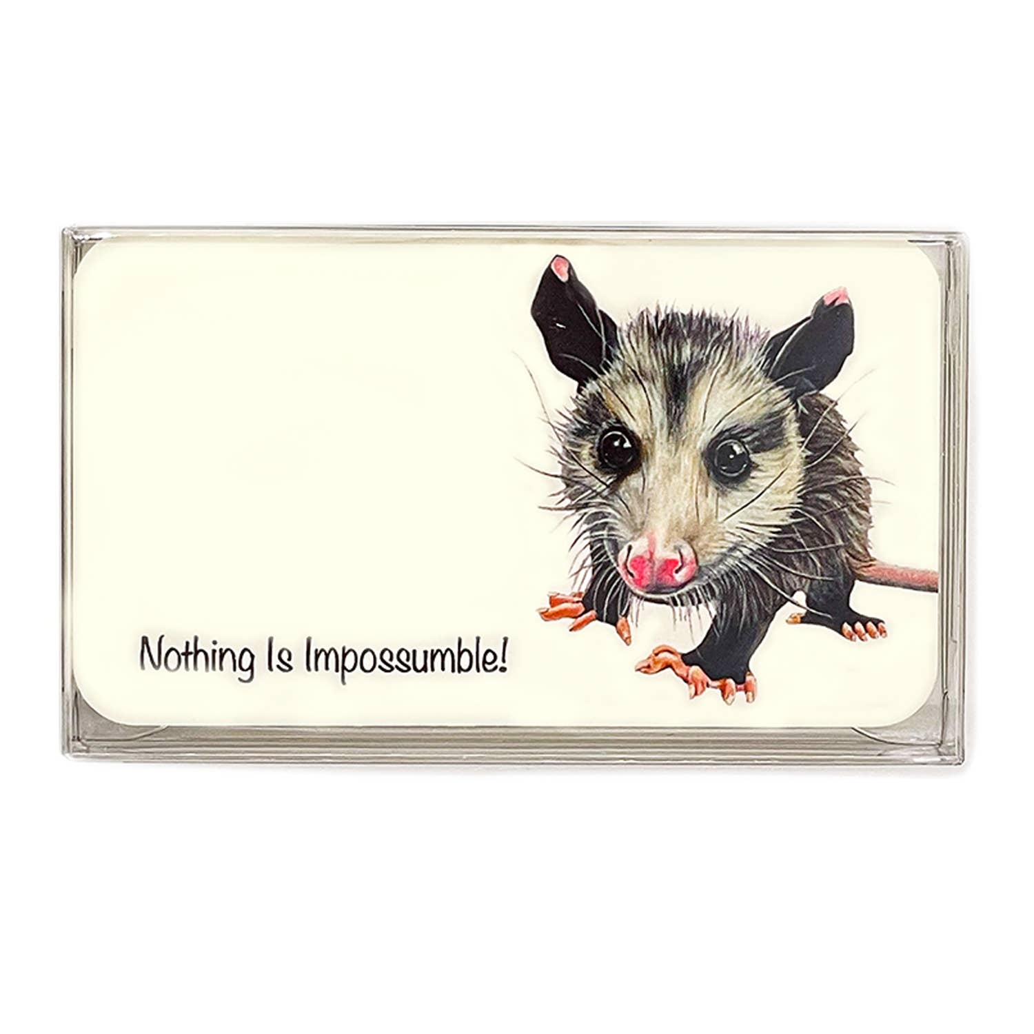 Woollybear Travels - Wholesale Stationery/Notecard Set - Pawsitive Notes- Rescued Opossum (Lunch Box Notes)5