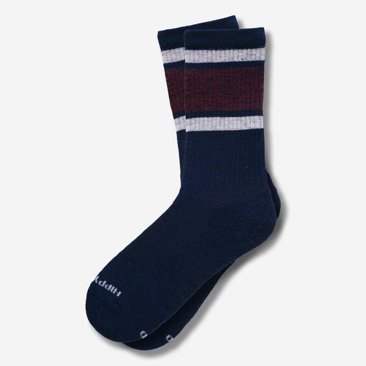 Everyday Merino Wool Retro Crews - Pacific for wholesale by Hippy Feet