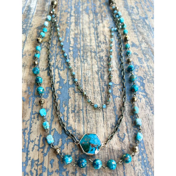 Dylan Designs - Wholesale Pendant/Charm Necklace - Janet Necklace Turquoise8