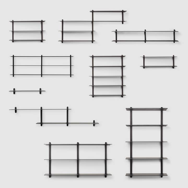 Studio Nordhaven - Wholesale Wall Mounted Shelf - NIVO Shelf Small B - black ash/black7