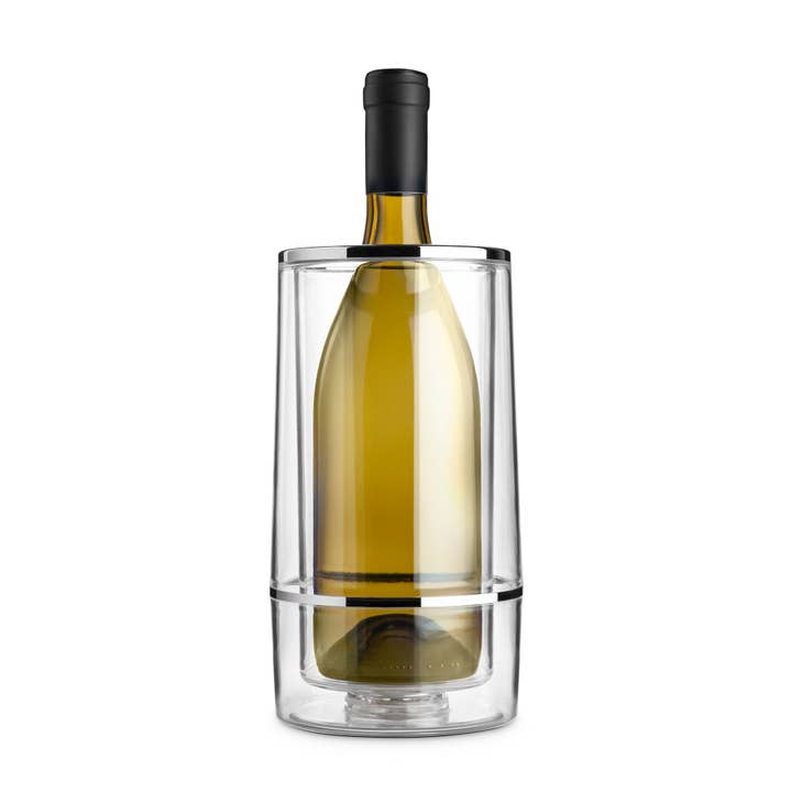 Clear Double-Wall Acrylic Wine Chiller for wholesale on Faire