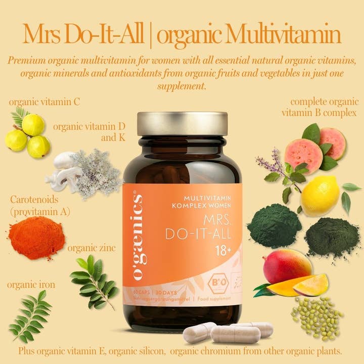 Ogaenics – Großhandel Nahrungsergänzungsmittel/Vitamin zum Einnehmen – Mrs. DO-IT-ALL 18+ Multivitamin Komplex Women