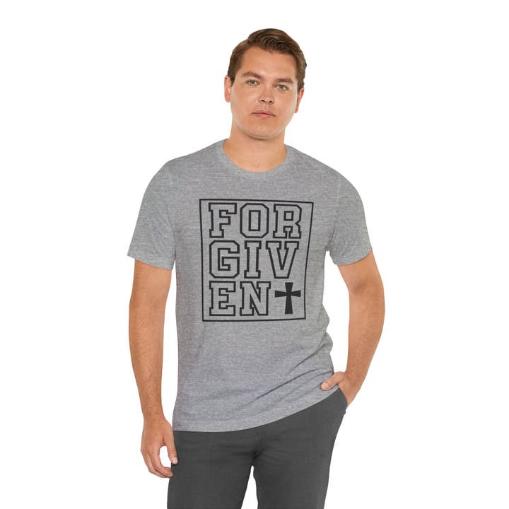 Optime Plus LLC - Wholesale Screen Printed T-Shirt - Unisex - Forgiven | Salvation & Grace Tee9