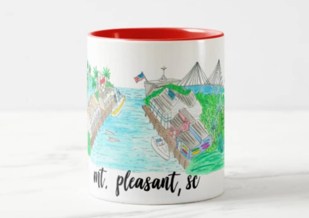 Island Haus Co - Venta al por mayor Taza - Mt. Taza de café Pleasant SC