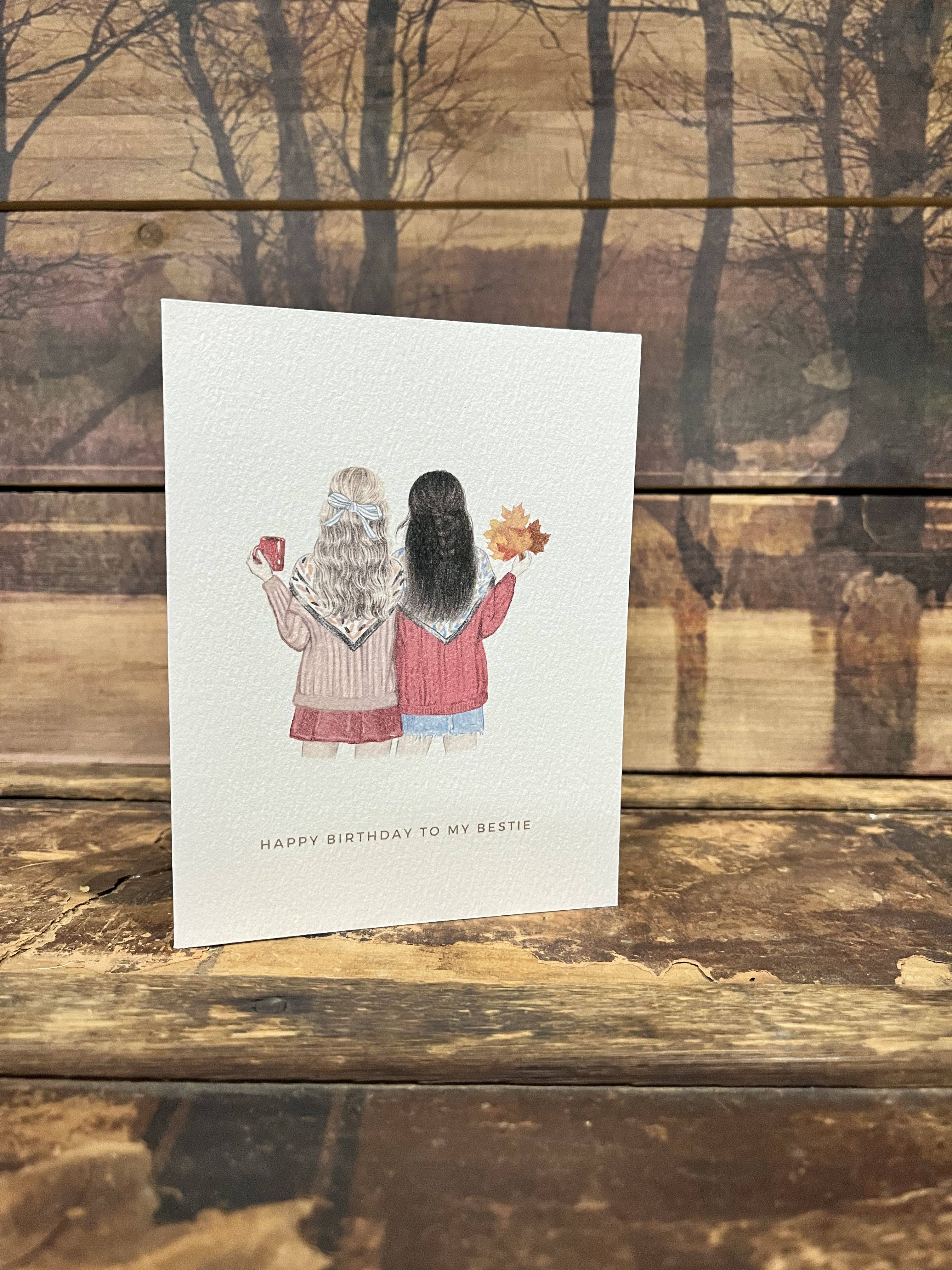 Paper Kuts - Wholesale Birthday Card - My Bestie Birthday Card, Includes Kraft Envelope0