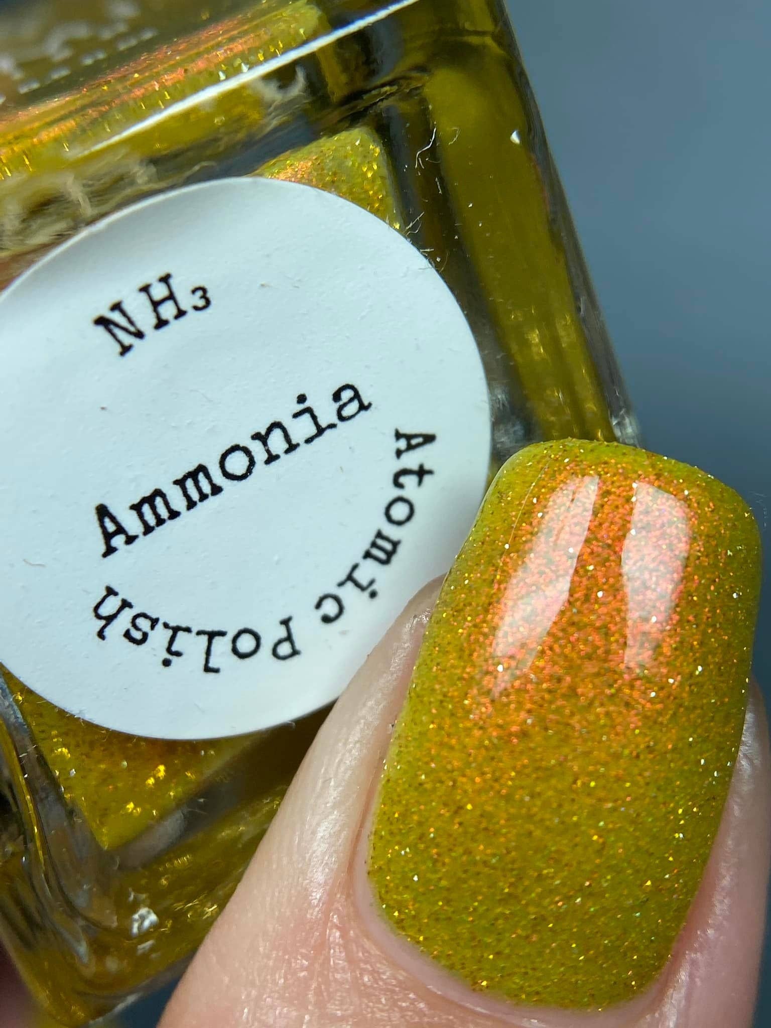 Atomic Polish - Wholesale Nail Polish - Ammonia Yellow Reflective Aurora Nail Polish16