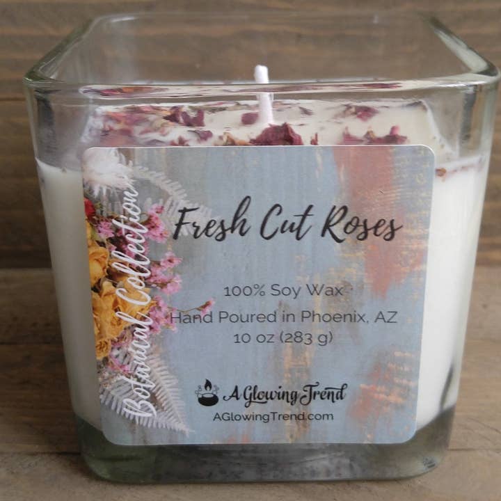 Fresh Cut Roses 10 Ounce for wholesale by A Glowing Trend Handcrafted Candles