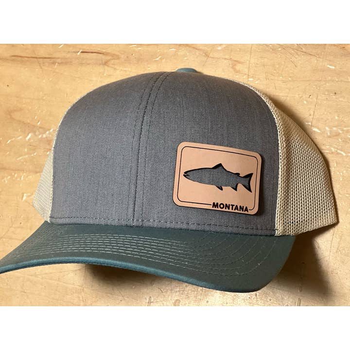 MT Brand Apparel - Wholesale Trucker Hat - Unisex - Fish Leather Patch Hat - Customizable2