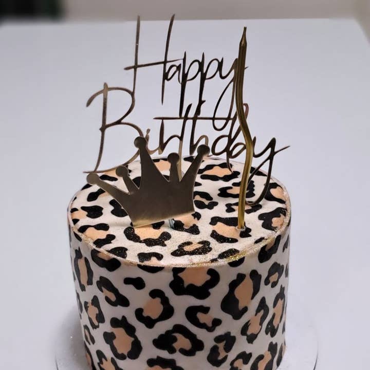 Gold Acrylic “Happy Birthday” Tall Script Cake Topper
for wholesale by Cherish Deal