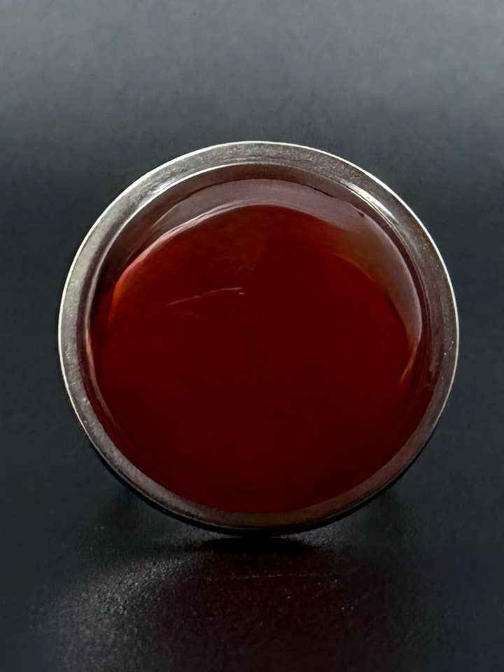Nebulae Core Adjustable Ring - Silver / Carnelian 20mm for wholesale by Lawless