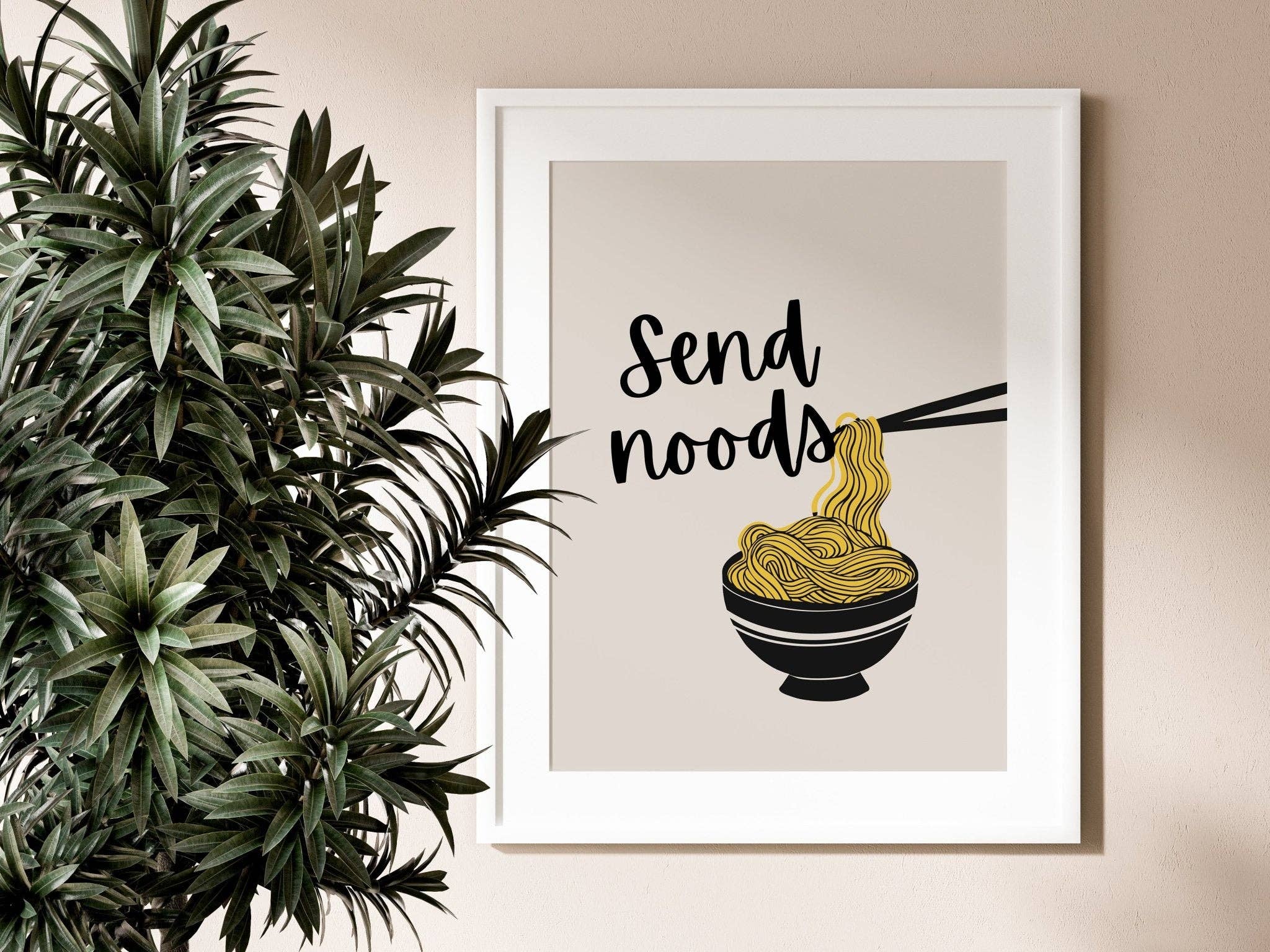 Moonshine Prints - Vente Affiche d'art - Envoyer des nouilles | Noodles Print4