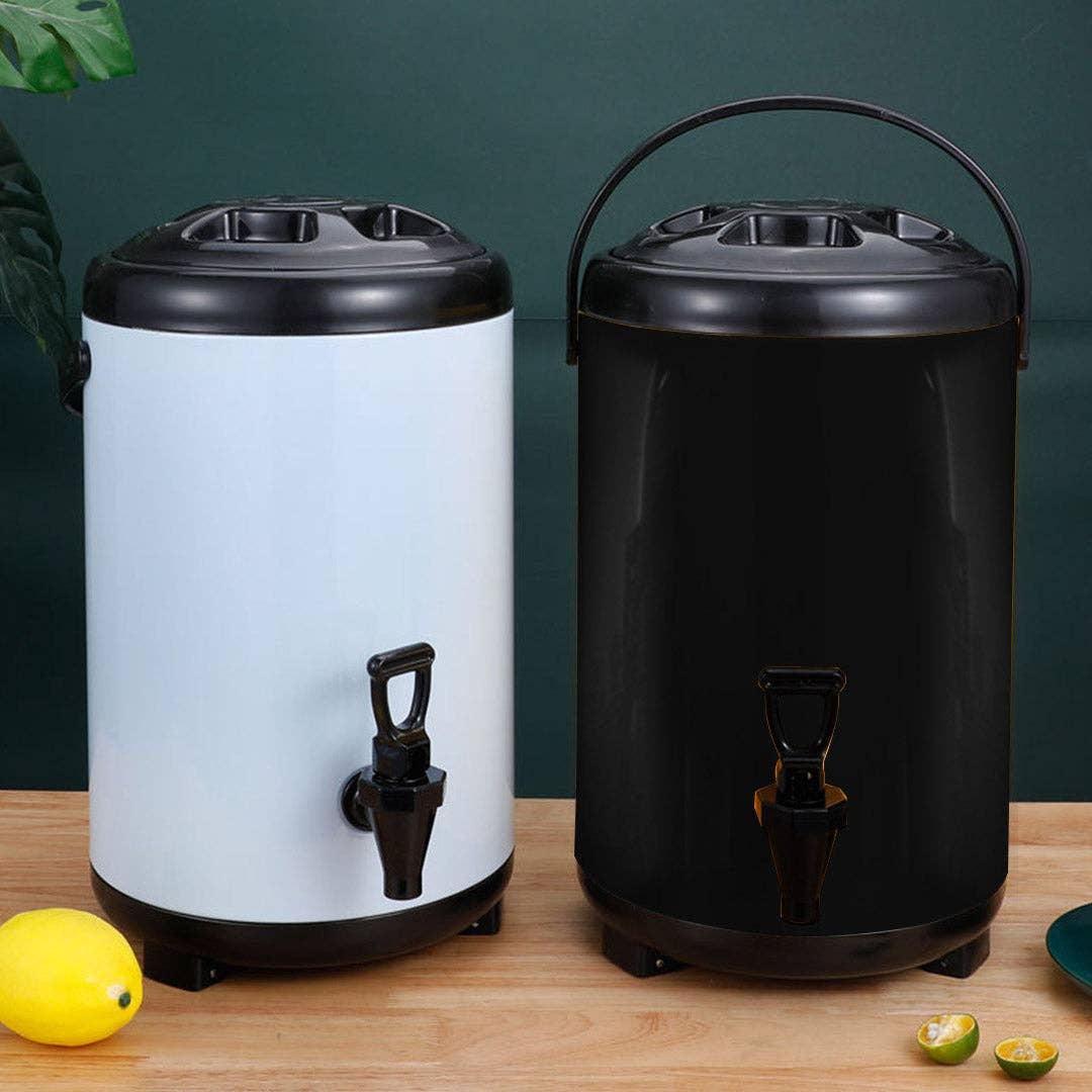 SOGA International Pty Ltd - Vente Appareils électroménagers - Baril de thé au lait isolé SOGA 2 x 10 L en acier inoxydable, contenant distributeur de boissons chaudes et froides avec robinet, noir8
