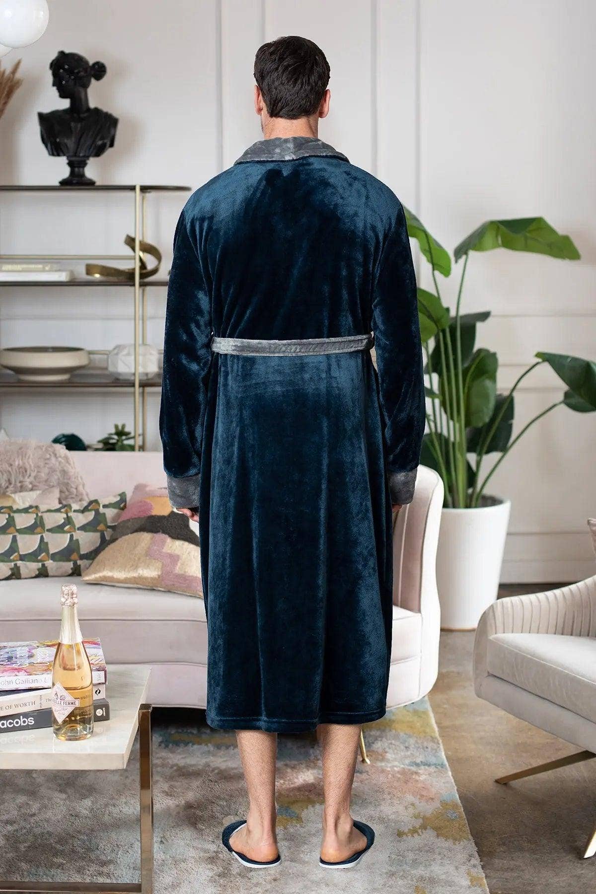 Lotus Linen - Wholesale Robe - Men's - Cozy Mens Plush Robes – Built for Comfort, Designed to Last46