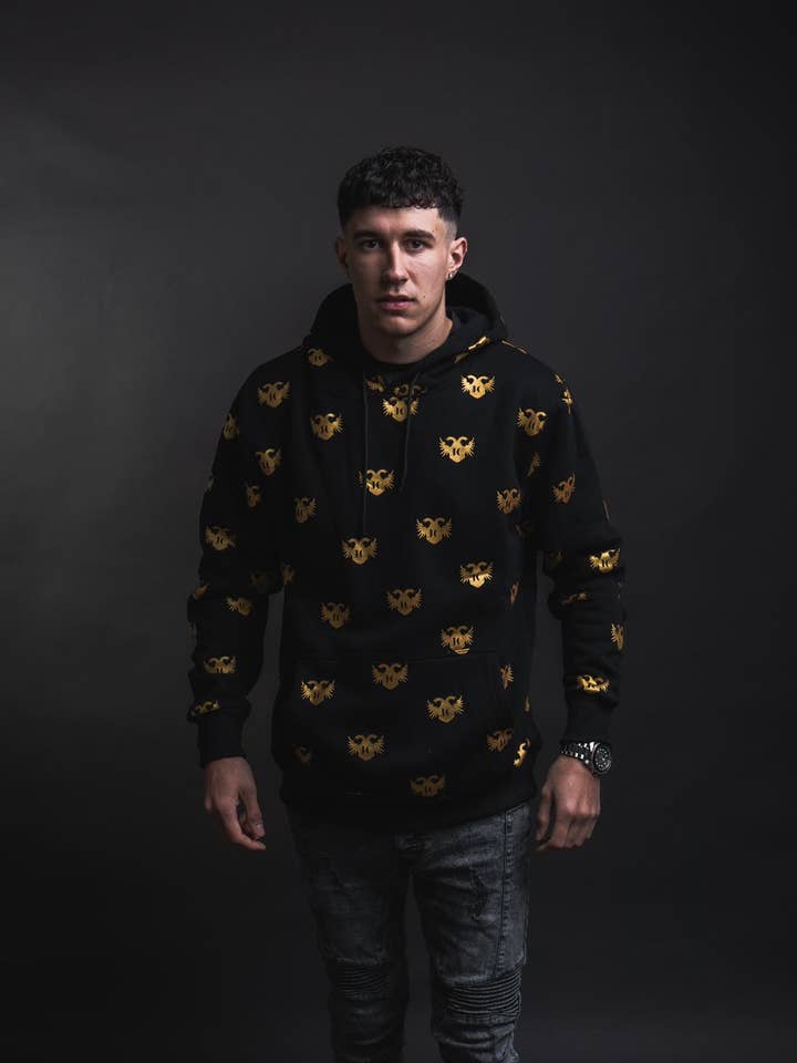 JC CRESTED HOODIE for wholesale by James clothing