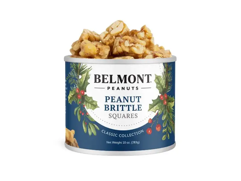 Belmont Peanuts - Wholesale Nuts - Holiday Peanut Brittle Squares 0