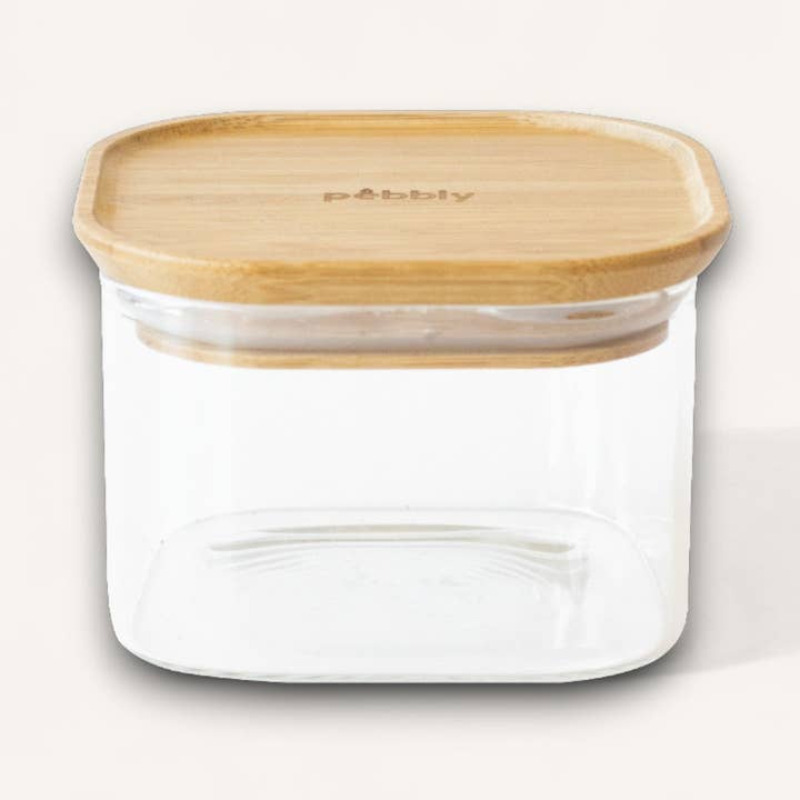 Stackable Glass Container with Bamboo Lid for wholesale by La Brigade de Buyer