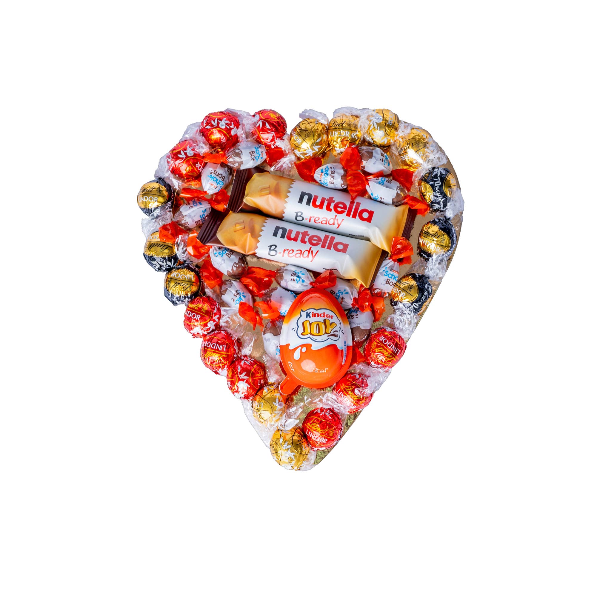 IAMI - Vente Boîtes de chocolats - Cœur Chocolaté avec Chocolats Lindt, Kinder Joy et Nutella1