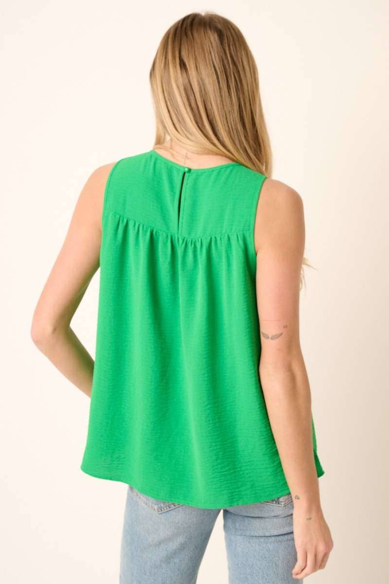 mittoshop – wholesale Blouse – Women’s – AIRFLOW SMOCKED YOKE SLEEVELESS BLOUSE23