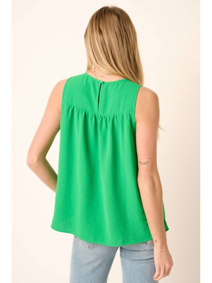 mittoshop - Wholesale Blouse - Women's - AIRFLOW SMOCKED YOKE SLEEVELESS BLOUSE23