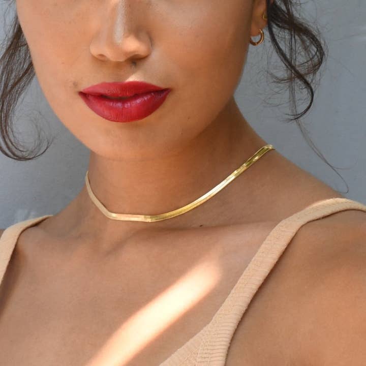 Herringbone Choker for wholesale by The Views & Co