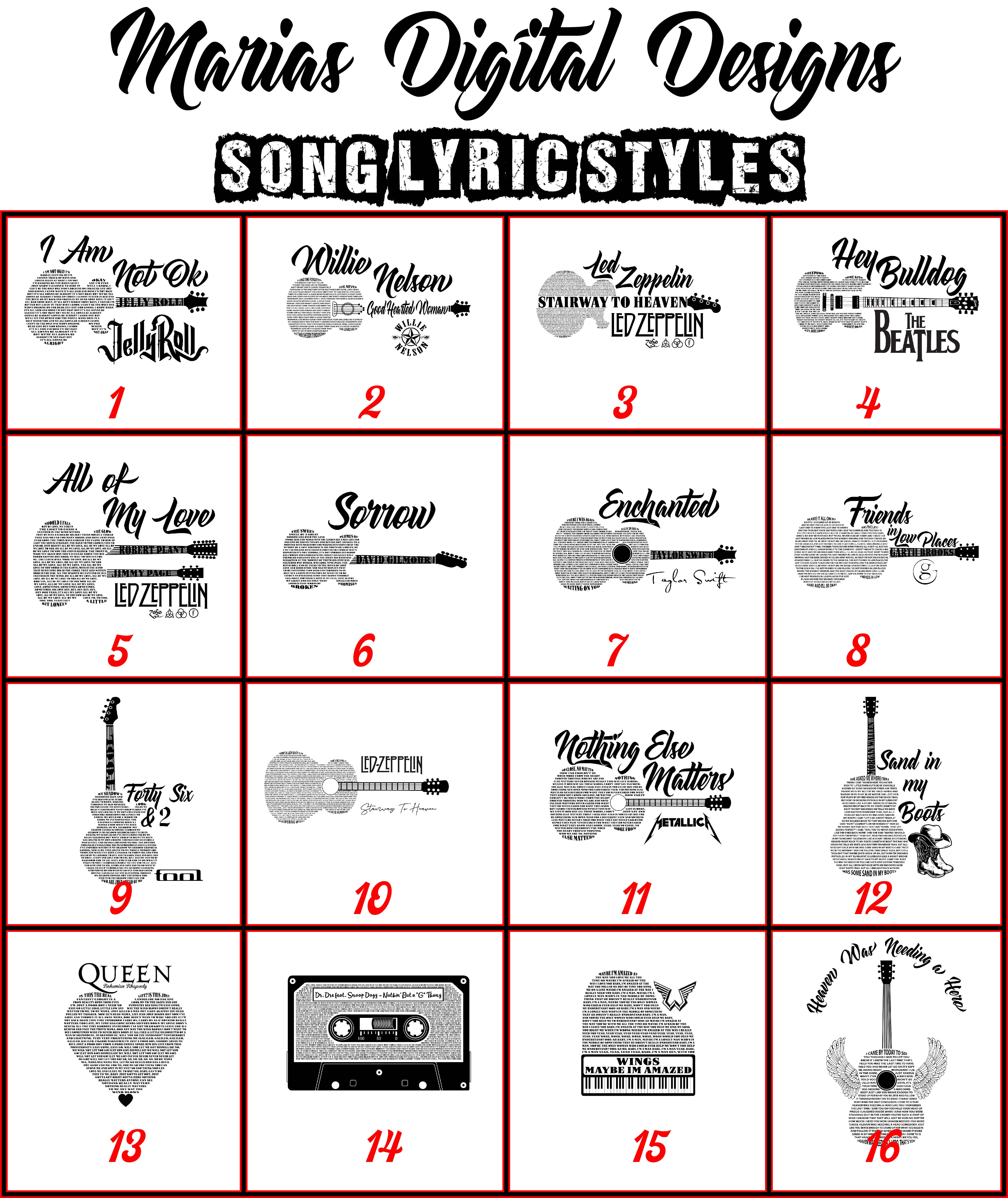 Crates Etc - Vente Pancarte - Chanson personnalisée - panneau personnalisé - Paroles de chanson - mariage - Panneau10