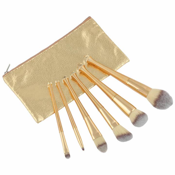 LaRoc Cosmetics - Vendita all'ingrosso Set di pennelli da trucco - Pennelli da trucco dorati - LaROC 6 pezzi