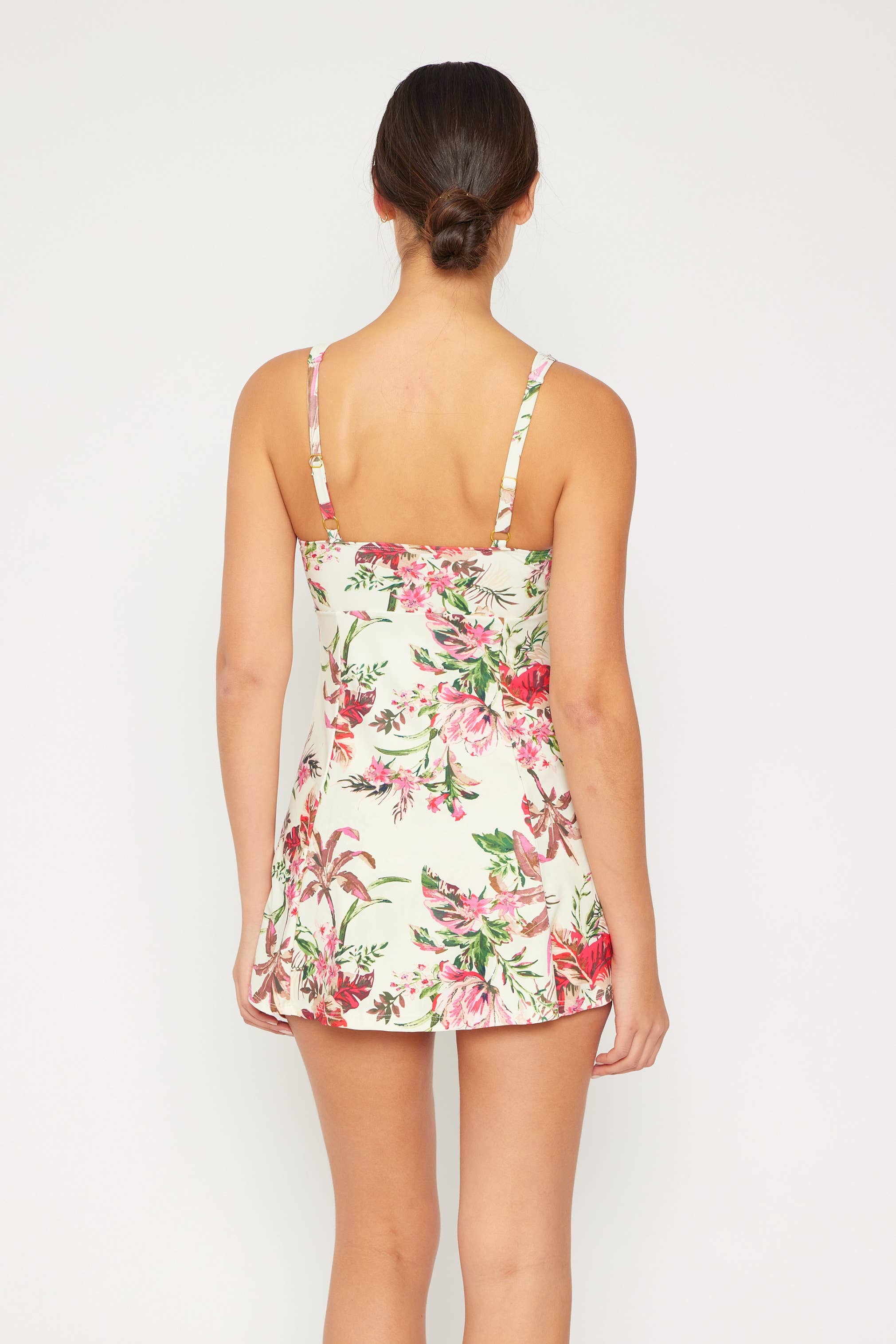 MARINA WEST SWIM - Wholesale One Piece Swimsuit - Women's - Skirted Maillot 1pc - PF838_Lily Cream1