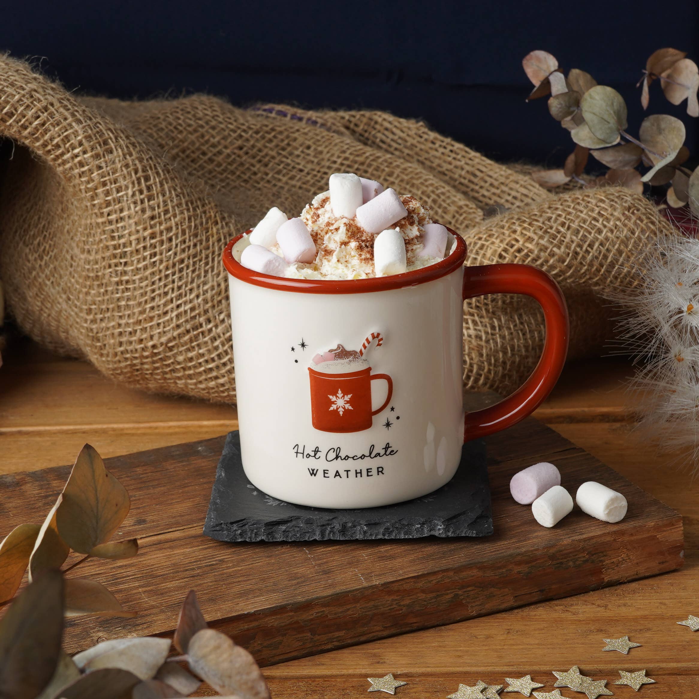 CGB Giftware - Wholesale Coffee mug - Snuggle Season 'Hot Chocolate' Stoneware Mug