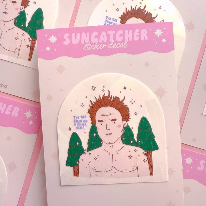 Jollie Ollie Designs - Wholesale Suncatcher - Skin of a Killer Bookish Suncatcher Window Decal1